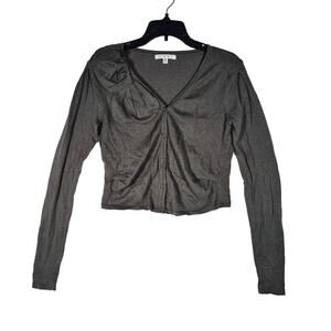 Cabi #639 Cardigan Olive Green Cashmere Blend Soft Button Sweater Womens Small